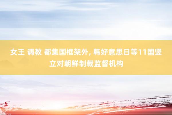 女王 调教 都集国框架外， 韩好意思日等11国竖立对朝鲜制裁监督机构