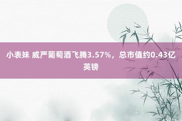 小表妹 威严葡萄酒飞腾3.57%，总市值约0.43亿英镑