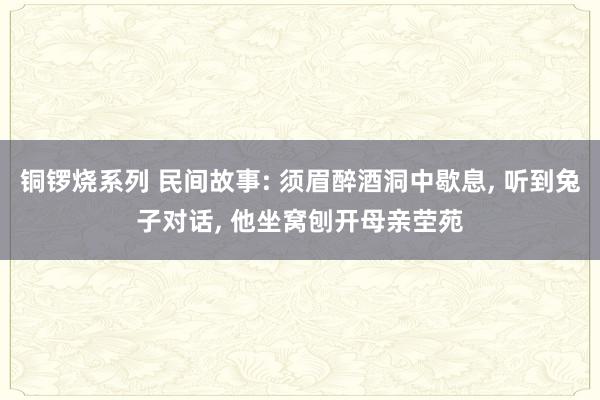 铜锣烧系列 民间故事: 须眉醉酒洞中歇息， 听到兔子对话， 他坐窝刨开母亲茔苑