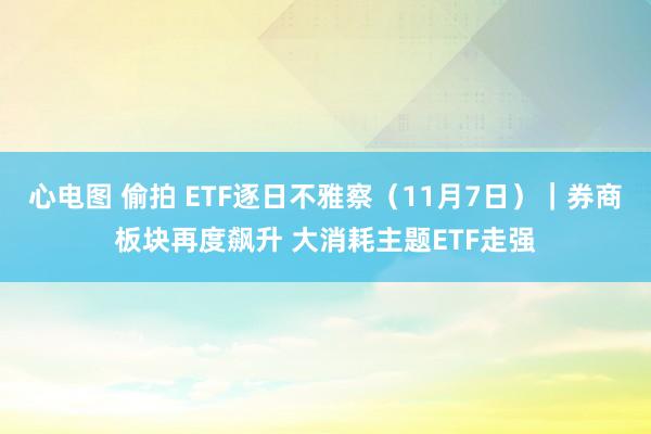 心电图 偷拍 ETF逐日不雅察（11月7日）｜券商板块再度飙升 大消耗主题ETF走强