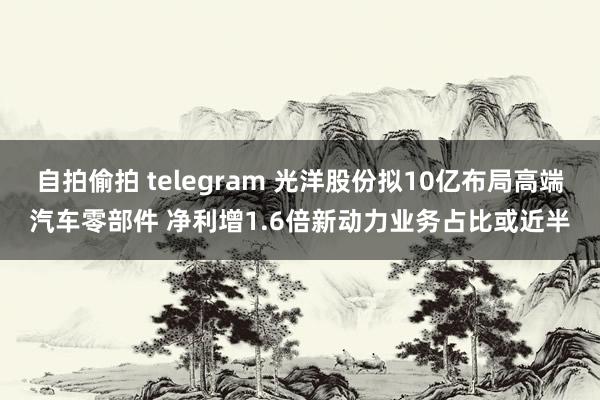 自拍偷拍 telegram 光洋股份拟10亿布局高端汽车零部件 净利增1.6倍新动力业务占比或近半