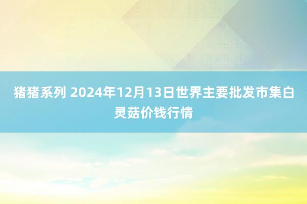 猪猪系列 2024年12月13日世界主要批发市集白灵菇价钱行情