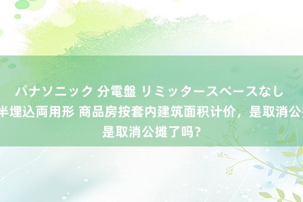 パナソニック 分電盤 リミッタースペースなし 露出・半埋込両用形 商品房按套内建筑面积计价，是取消公摊了吗？