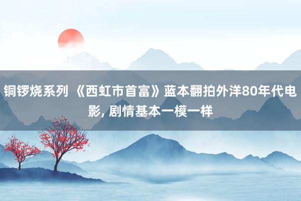 铜锣烧系列 《西虹市首富》蓝本翻拍外洋80年代电影， 剧情基本一模一样