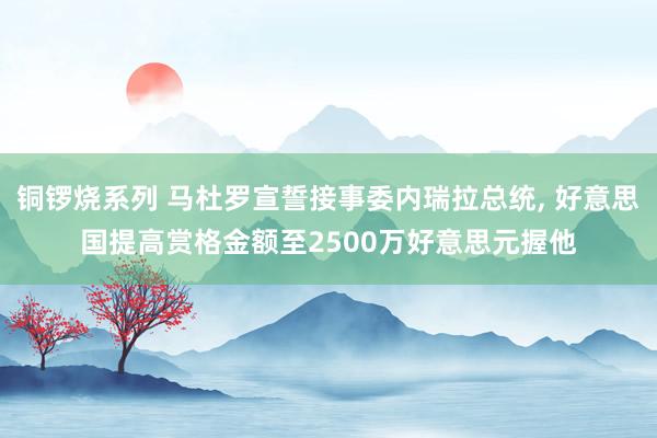 铜锣烧系列 马杜罗宣誓接事委内瑞拉总统， 好意思国提高赏格金额至2500万好意思元握他